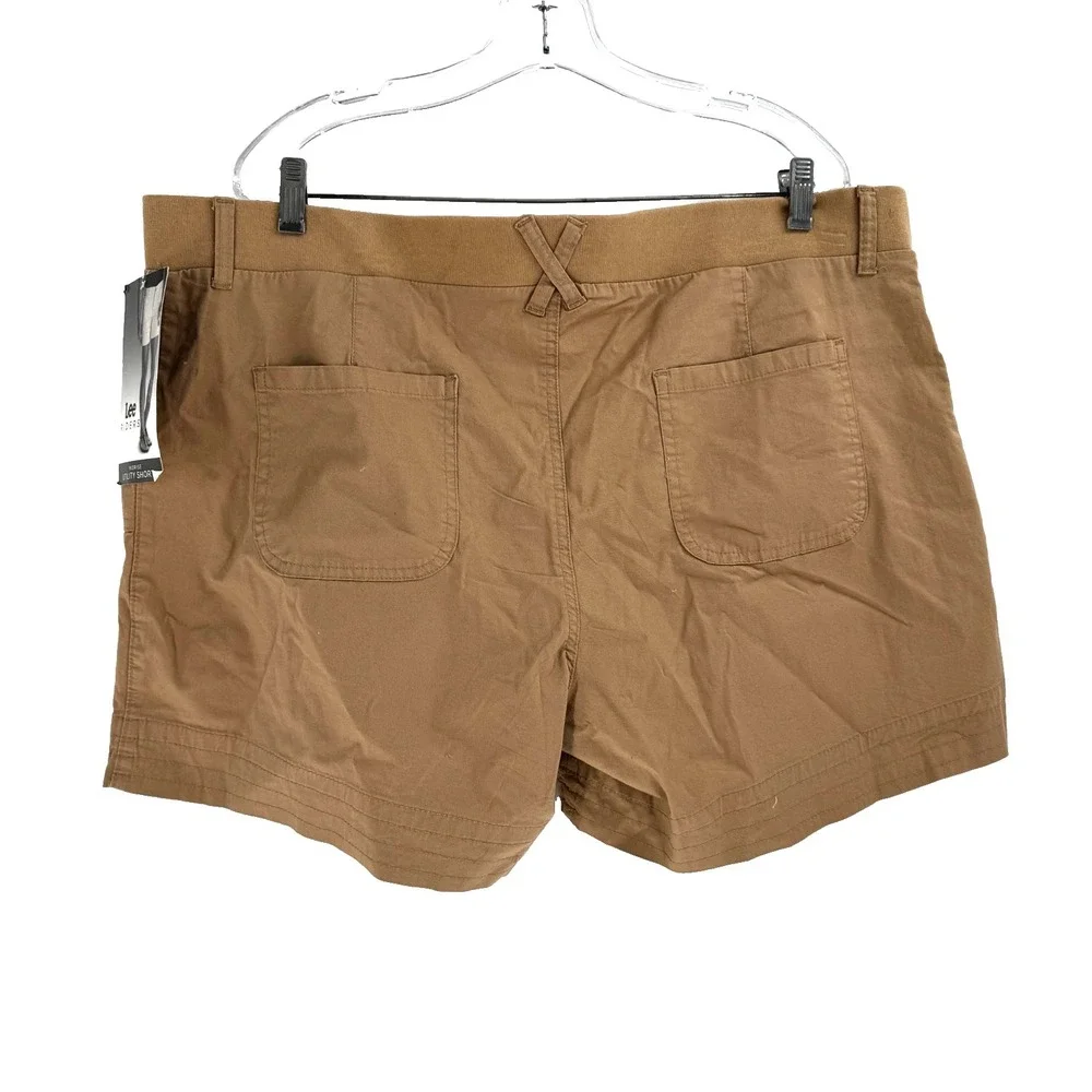 Lee Rider Midrise Shorts Women's 20 Brown Chino 5